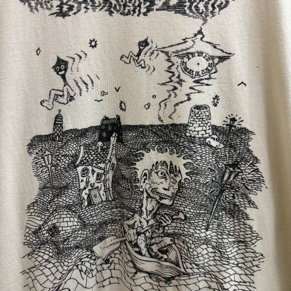 The Backseat Lovers Merch Tom's Tee Tom Mop Beige Graphic Made in USA Organic M - Picture 3 of 9